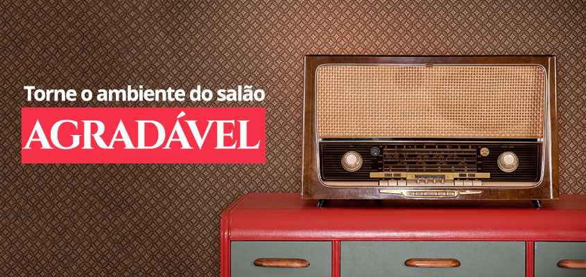 salão mais agradável com música