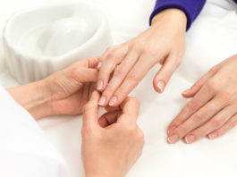 French Manicure process