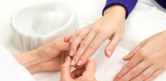 French Manicure process